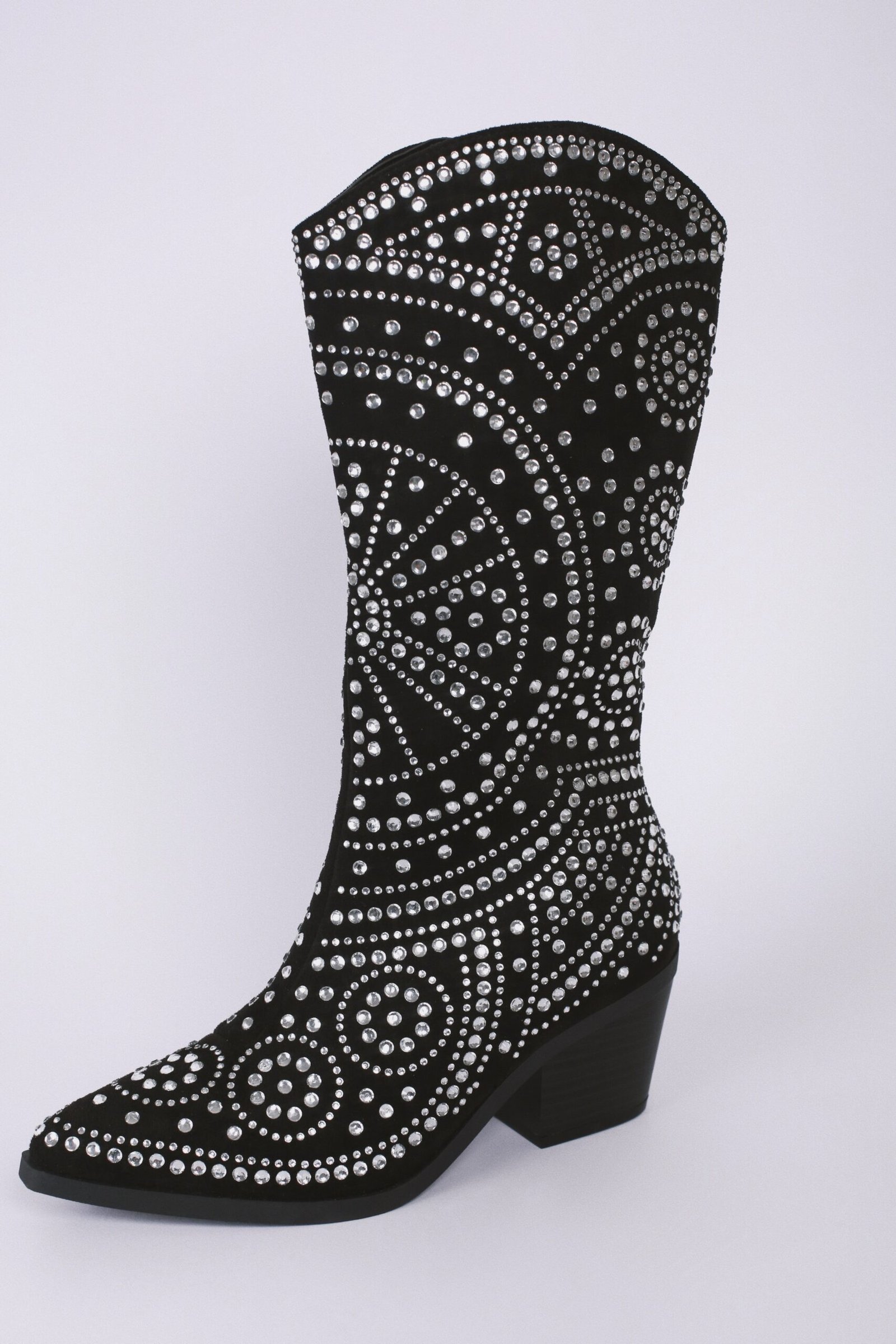 BOTA NEGRA PIEDRAS PLATA - Image 6