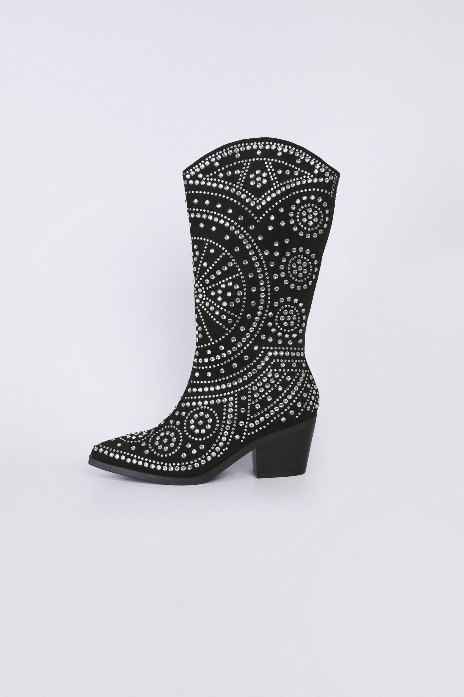 BOTA NEGRA PIEDRAS PLATA - Image 4