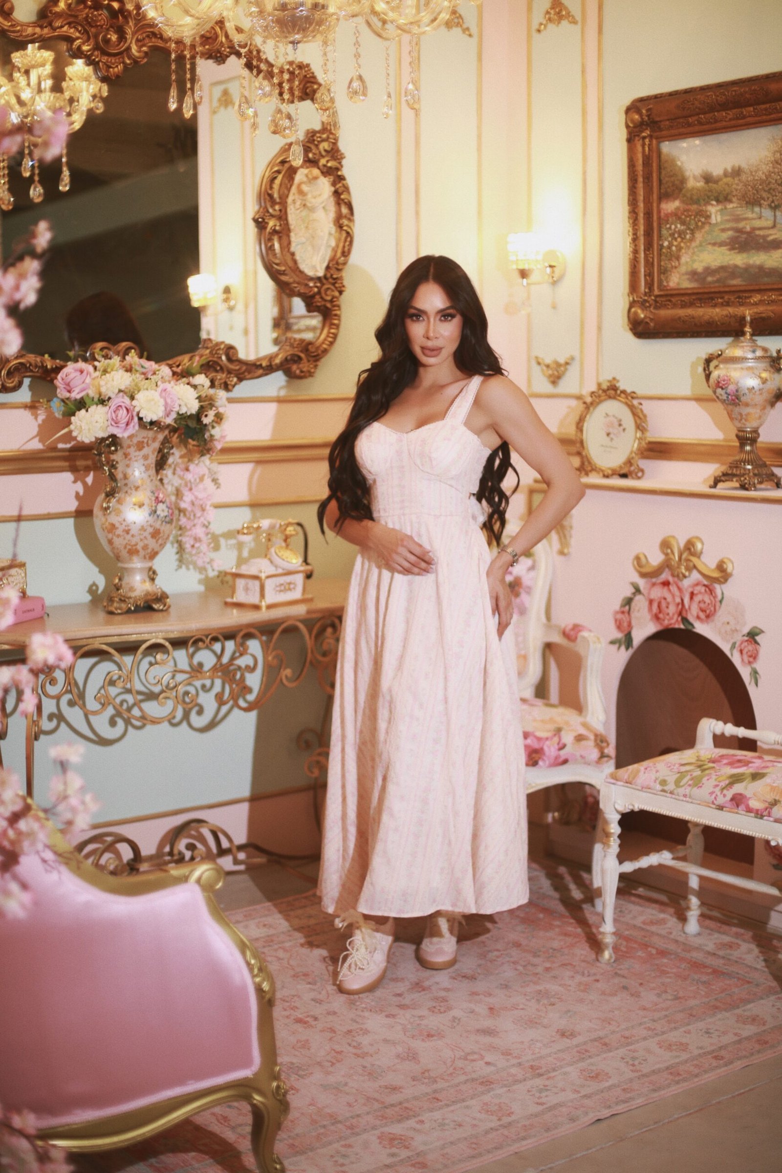 TENIS ROSA PASTEL LISTON - Image 2